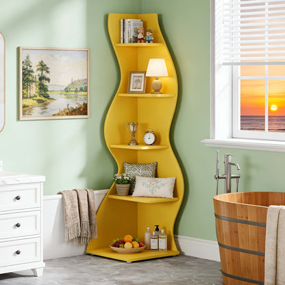 Corner Shelf shown in the Yellow, 1pc option