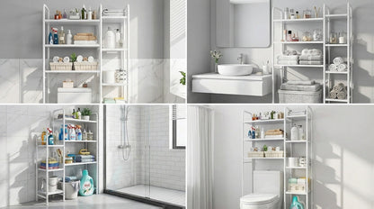 5-Tier Freestanding Over-the-Toilet Storage Organizer, Toilet Shelf Organizer detail image - detail view 17
