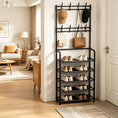 Shoe Rack shown in the Reinforced Warm Black option