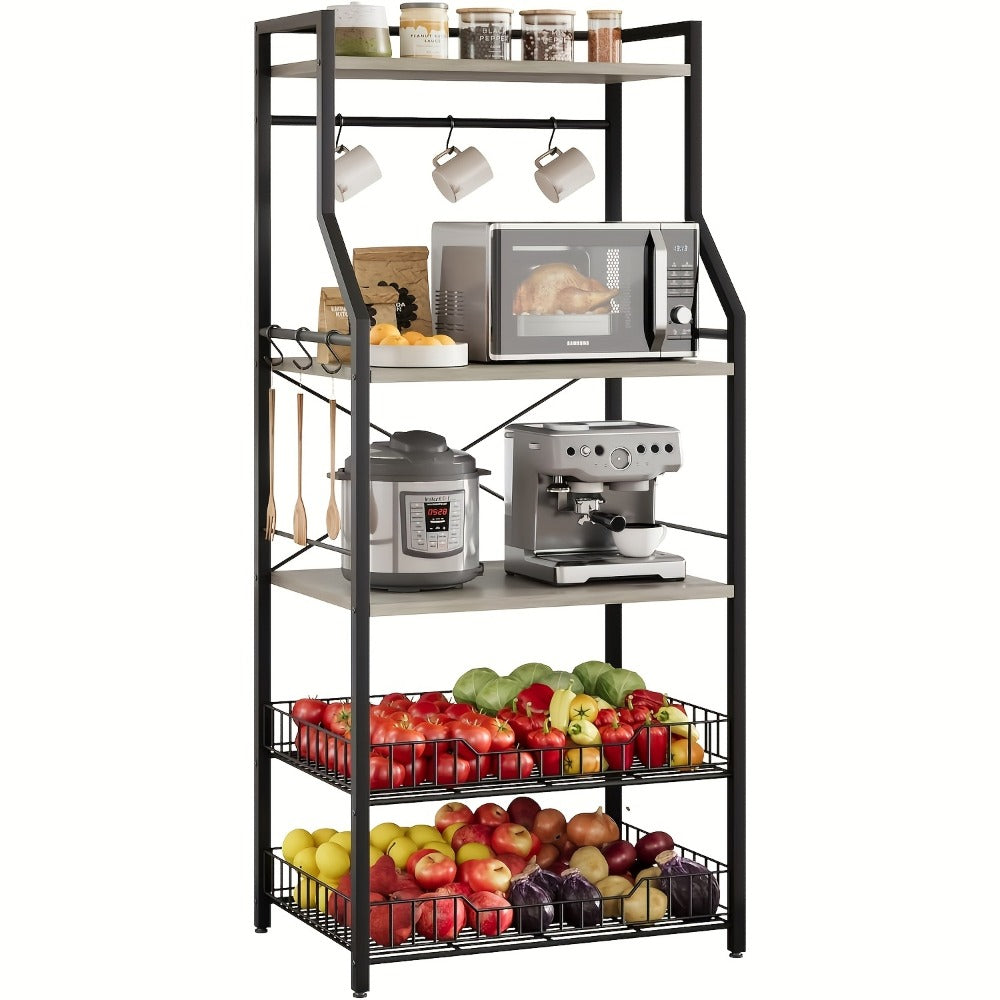 5-Tier Kitchen Storage And Bakers Racks for Organized Everyday Storage detail image - detail view 3