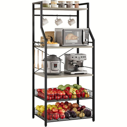 5-Tier Kitchen Storage And Bakers Racks for Organized Everyday Storage detail image - detail view 4