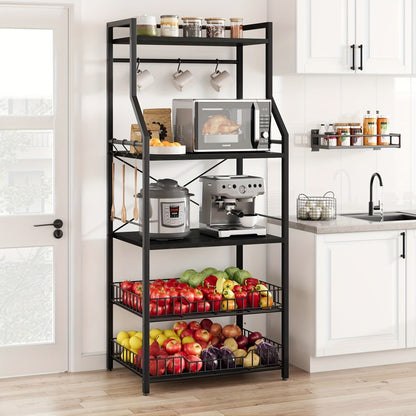 5-Tier Kitchen Storage And Bakers Racks for Organized Everyday Storage detail image - detail view 5