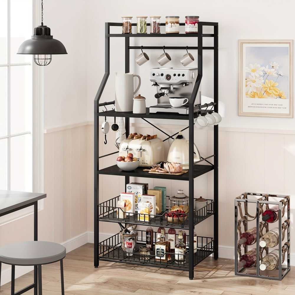 5-Tier Kitchen Storage And Bakers Racks for Organized Everyday Storage detail image - detail view 8