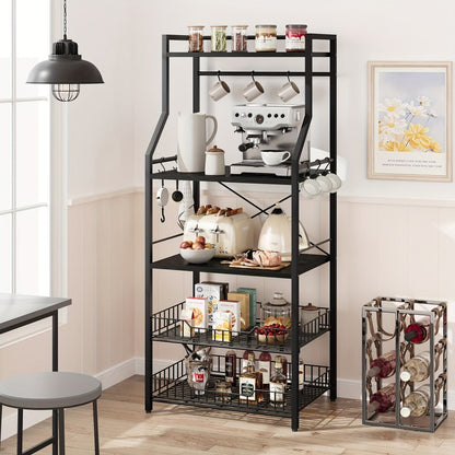 5-Tier Kitchen Storage And Bakers Racks for Organized Everyday Storage detail image - detail view 8