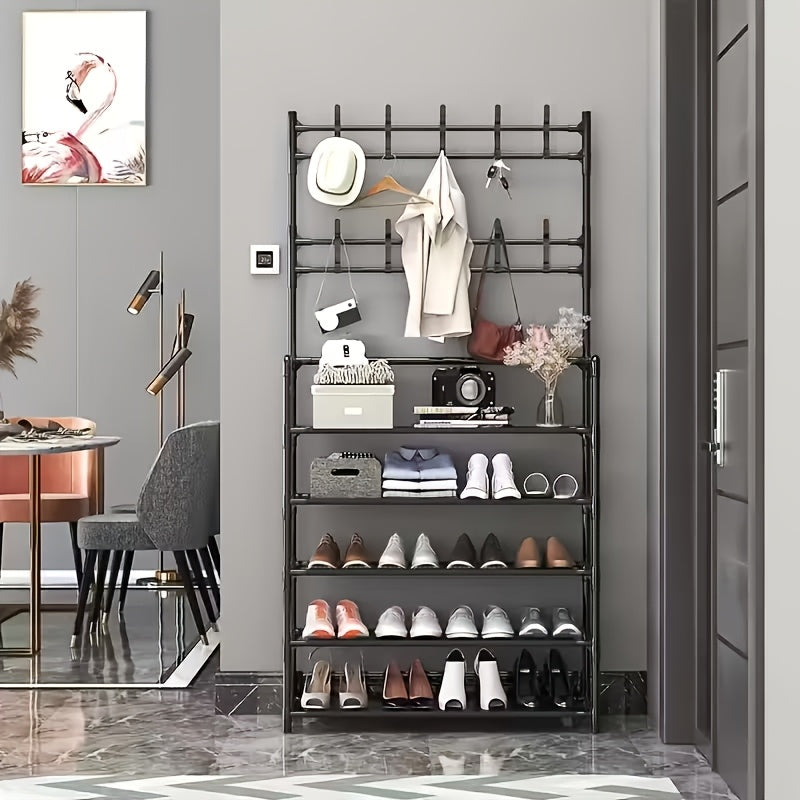 Shoe Racks and Entryway Organizers shown in the Black option