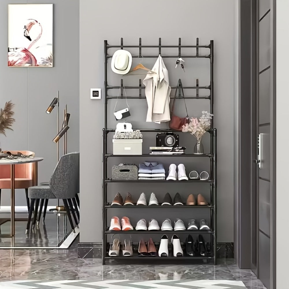 5-Tier Metal Shoe Racks And Entryway Organizers for Practical Everyday Home Use detail image - detail view 3