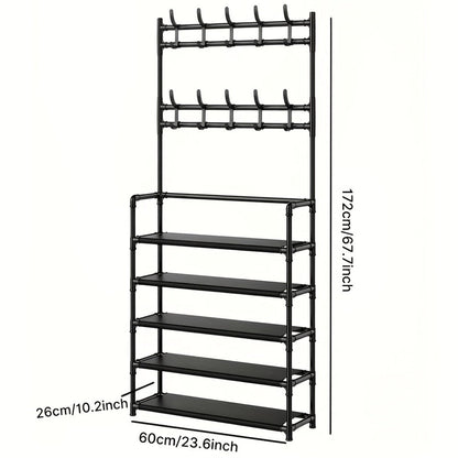 5-Tier Metal Shoe Racks And Entryway Organizers for Practical Everyday Home Use detail image - detail view 4