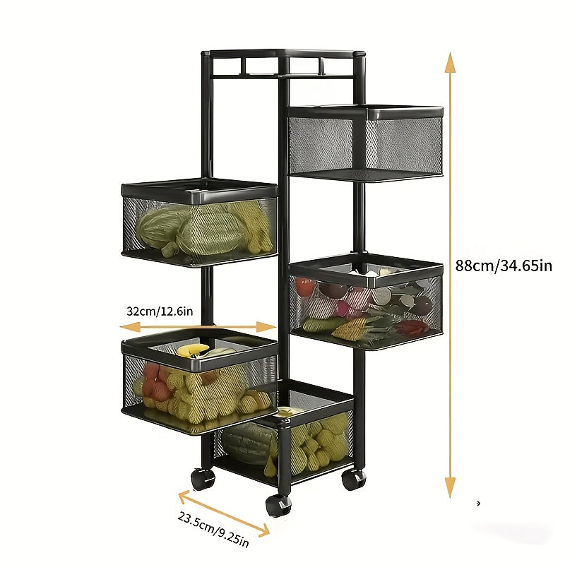 Storage Rack shown in the Black option