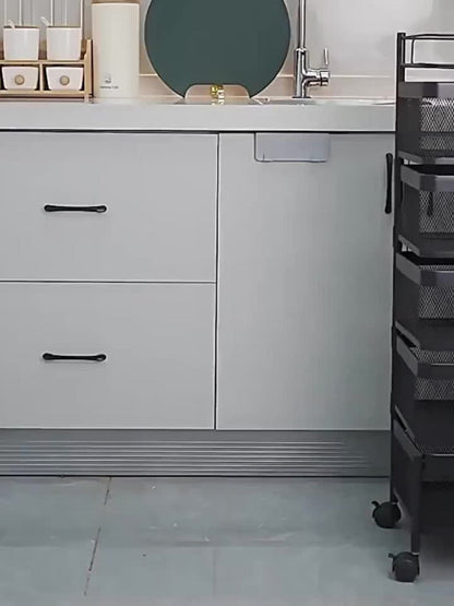 5-Tier Rolling Storage Rack with Rolling Wheels for Organized Everyday Storage in Bathroom detail image - detail view 12