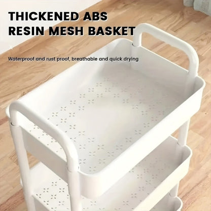 5-Tier Slim Storage Cart with Adjustable Shelves for Organized Everyday Storage in Bedroom detail image - detail view 6