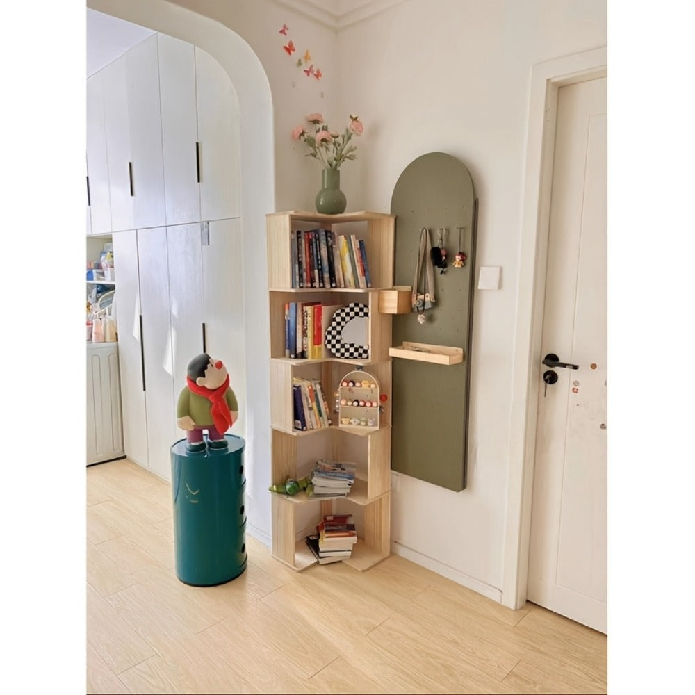 5-Tier Space-Saving Bookshelf, Home Library Organizer for Organized Everyday Storage detail image - detail view 12