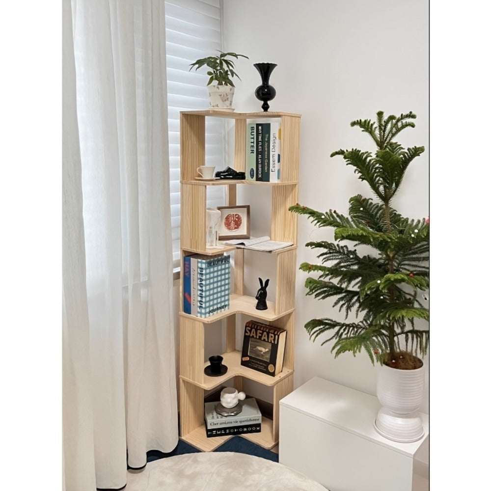 5-Tier Space-Saving Bookshelf, Home Library Organizer for Organized Everyday Storage detail image - detail view 14