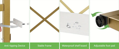 5-Tier Tall Bookshelf, Display Storage Shelf for Organized Everyday Storage in Bedroom detail image - detail view 11