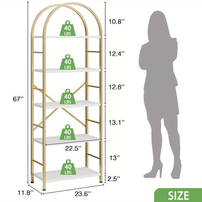 Bookshelf shown in the 【Golden color】 option