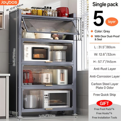 5-Tier Tall Kitchen Cabinet for Organized Everyday Storage and Daily Home Use detail image - detail view 3