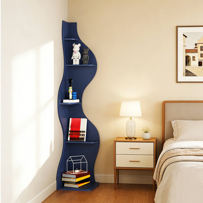 Bookshelf shown in the Blue option