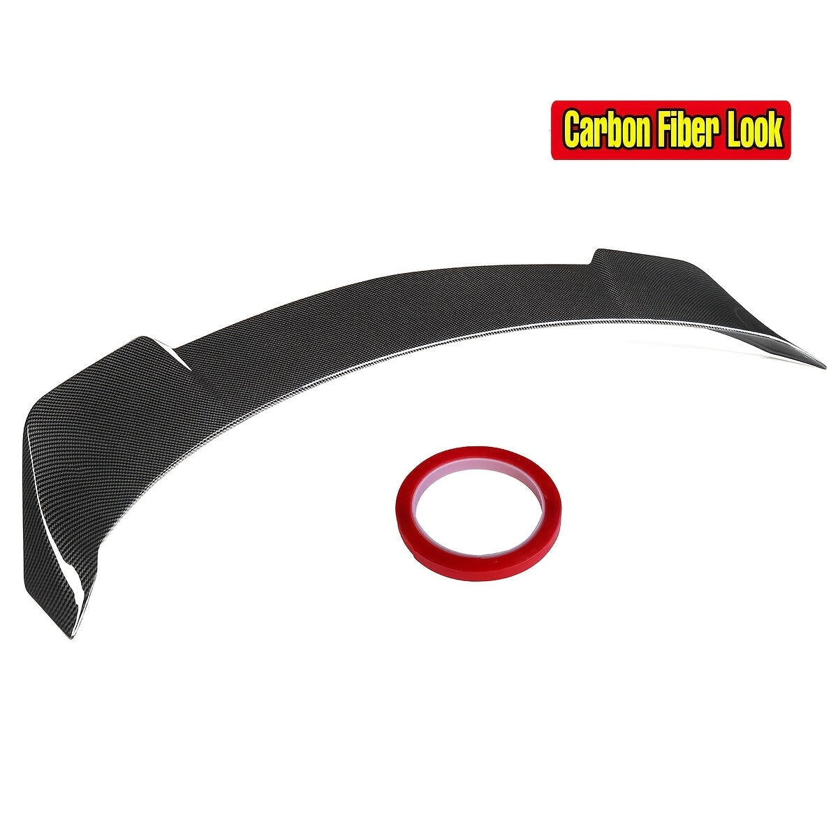 Rear Trunk Duckbill Spoiler for 2018-2022 for TOYOTA Camry All Models SE XSE XLE LE 4-Door, High Kick V-Style Trunk Lid Spoiler Wing, Gloss Black/ Carbon Pattern, 1pc