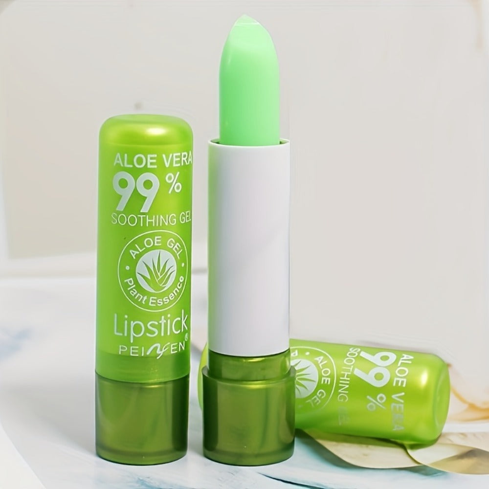 pH Color Changing Lipstick Aloe Squalane — Magic Green to Pink Formula, Long-Lasting Moisturizing Glossy Lip Color, Personalized Shade Reactive Tint, 6-Pack & 12-Pack Gift Set for Women