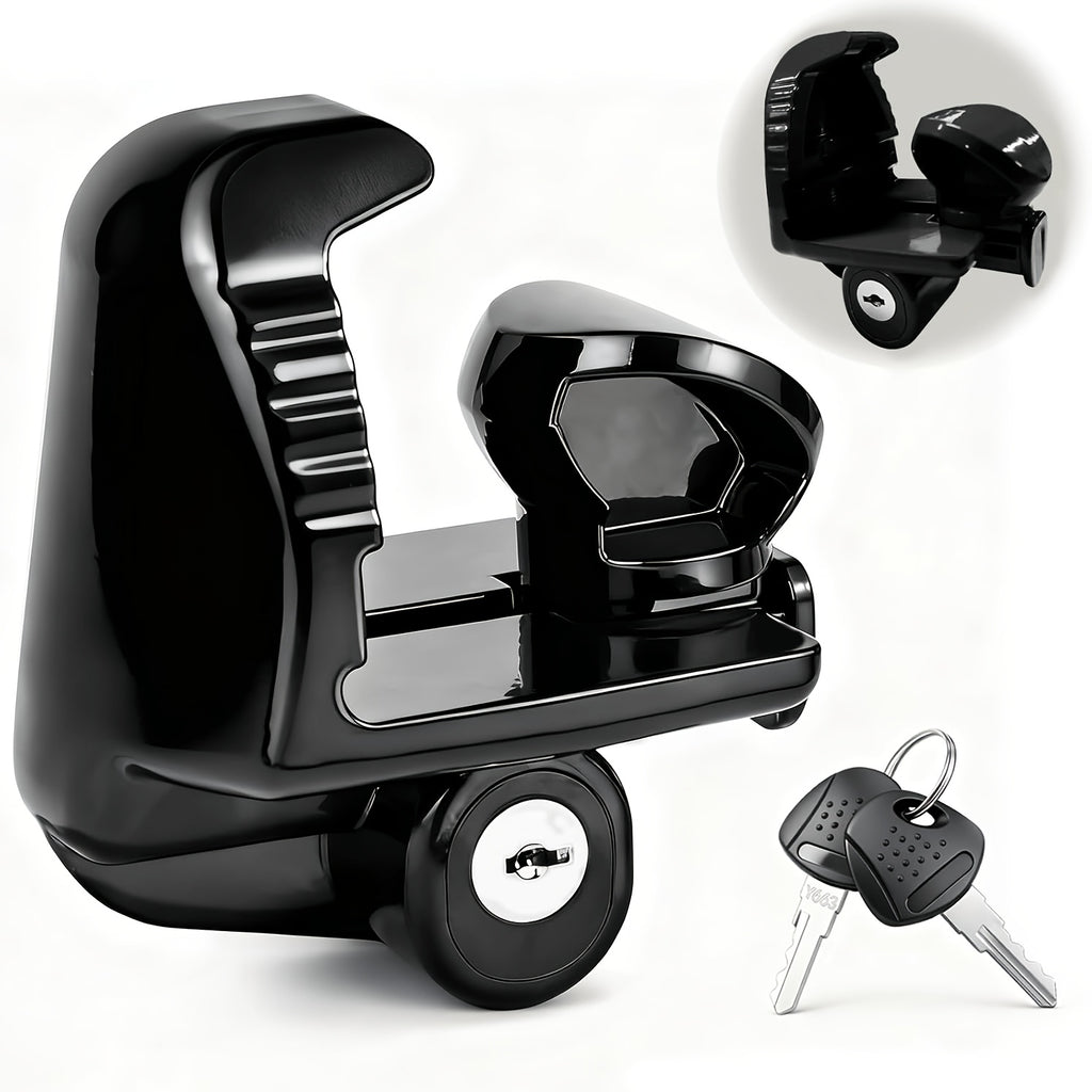 Tow Hitch Lock, 1pc/2pcs Heavy-duty Trailer Lock, Universal Size, Compatible with 1/8-inch, 2-5/16-inch, And 2-ball Hitch Locks, Adjustable Design, Made Of High-quality Aluminum Alloy, Rust- And Corrosion-resistant, Tamper-proof And Cut-resistant