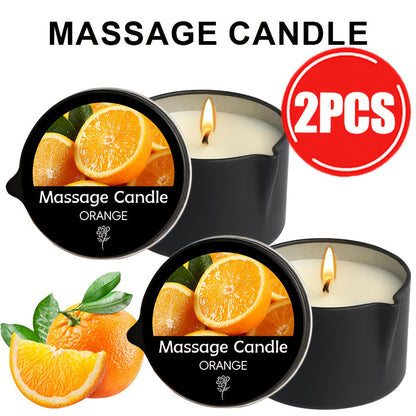 Luxury Soy Wax Candle 2-in-1 Massage Body Oil Essential Oil 20+ Scents 1pc 2pcs 6pcs Warm Moisturizing Lotion Spa Nail Salon Wedding Valentine Christmas Gift