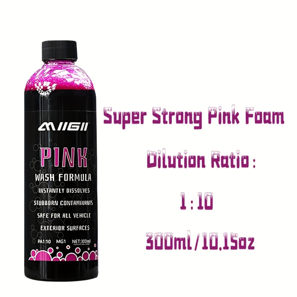 Pink Foam Pre-Wash Car Shampoo – Floral Scent Snow Foam Prewash Solution, Safe for Coatings & Paint | Foam Cannon, Bucket & Pressure Washer | 300ml / 500ml / 1L