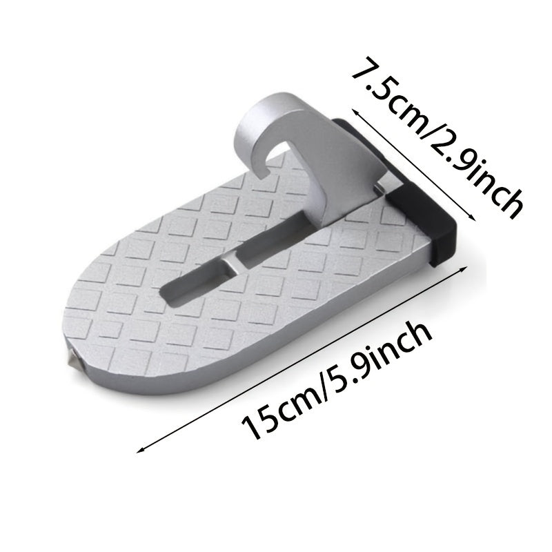 Car Door Step Hook, Heavy-Duty Roof Access Pedal for Suv/Truck/for Jeep, Anti-Slip Aluminum Step Ladder with Glass Breaker, Easy Rooftop Access for Camping, Cargo & Cleaning