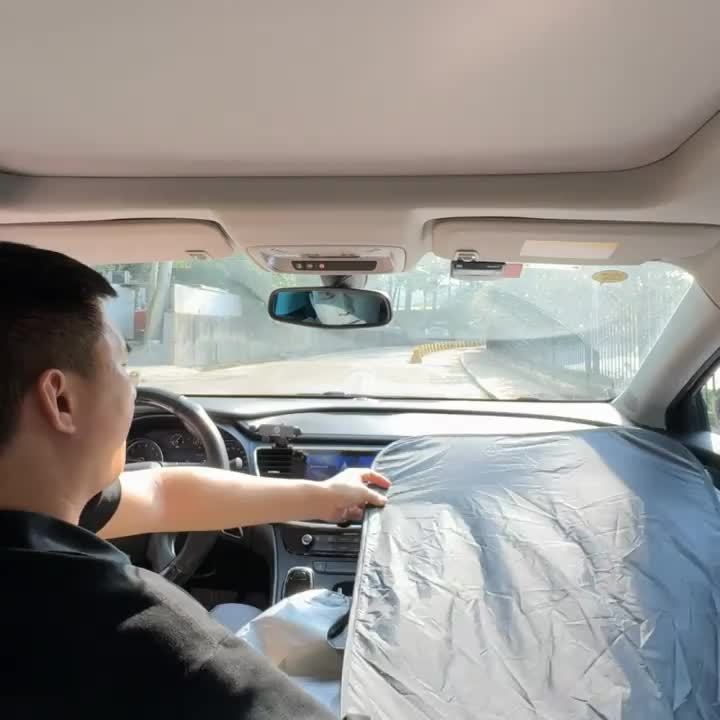 Car Shade Front Windshield | Windshield Dash Protector for Maximum UV Rays And Sun Heat Protection | Sun Visor Car Interior Accessory for Cooler Interior | Larg