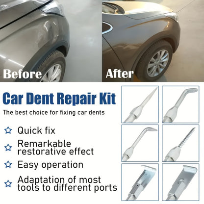 Slide Hammer Dent Puller Kit 9-Piece 5LB Auto Body Dent Repair Tool Set for Hail Damage Removal, Includes Nose Cones Puller Hooks Plate Edge Puller L-Puller Pierce Punch, 5/8" x 18 TPI, Cars Trucks