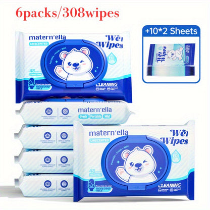 Flushable Wet Wipes with Probiotics – Plant-Based Fibers, Fragrance Free, Sewer Safe, Soft & Thick Disposable Butt Wipes for Adults, Incontinence & Personal Care (1/3/5/6/8/9/15 Packs)