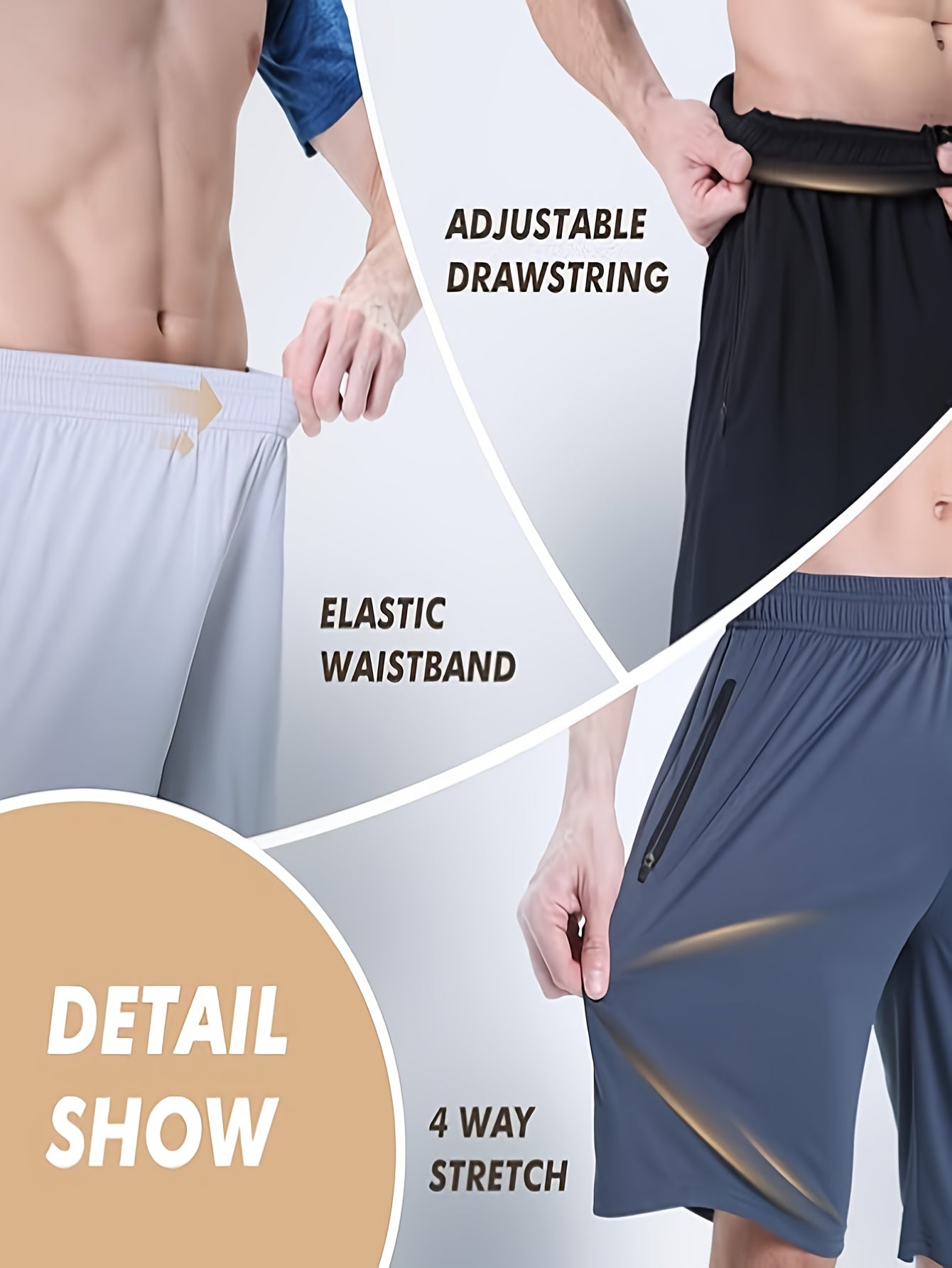 Men's Athletic Shorts - Quick Dry With Pockets Active Style 803173