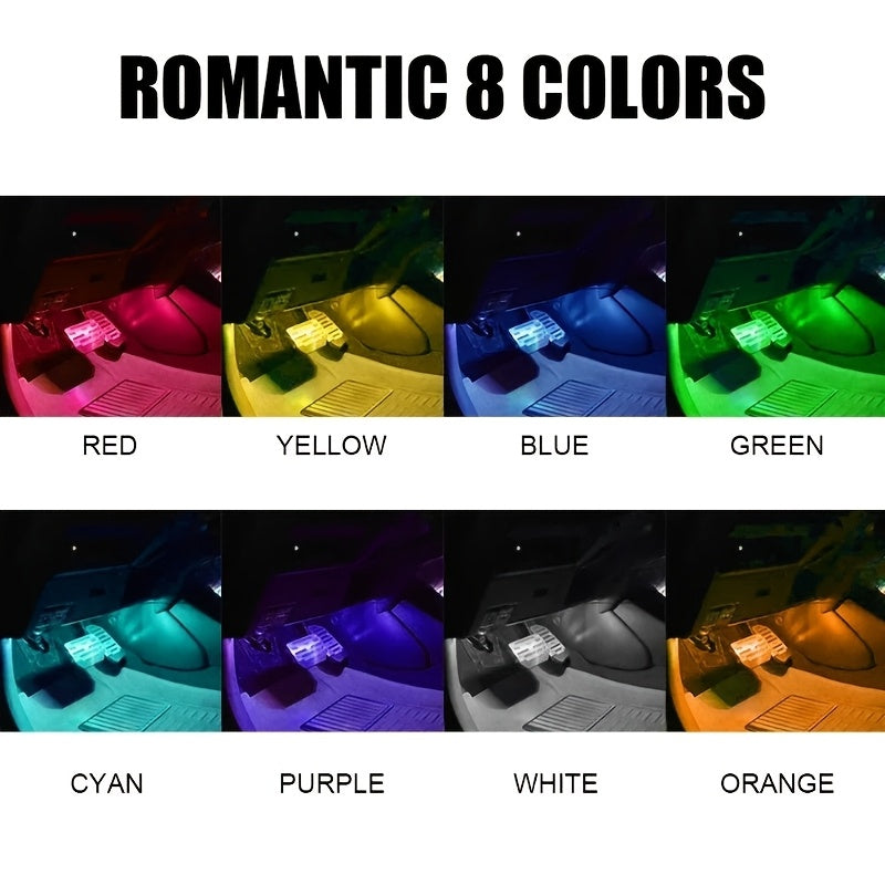 Easy Installation, Automotive High Brightness Neon Kits, Automotive LED Light Strips, Interior Lights, Christmas Decorations, USB Neon Accessories, Ambiance Light Strips, Foot Space Neon Kits, Without Battery