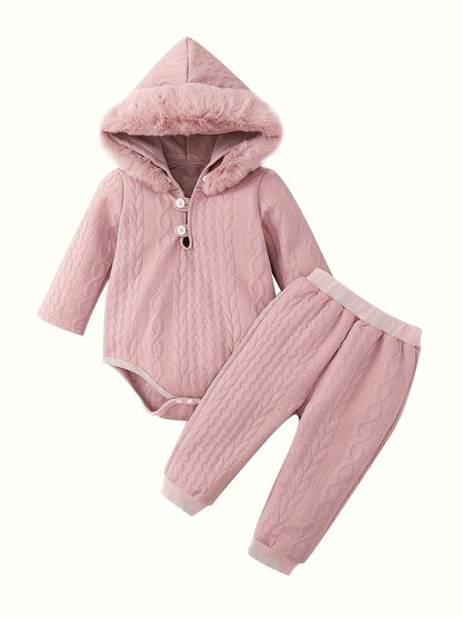 Baby Girl Casual Outfit Set - Long Sleeve