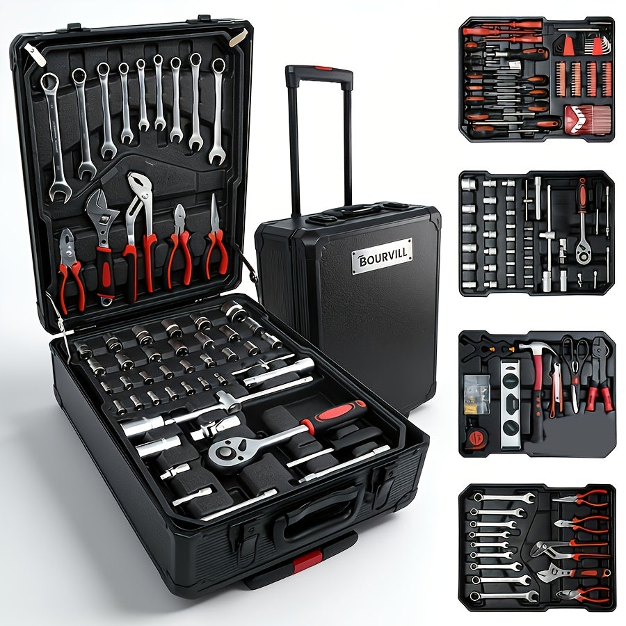 899/52pcs Professional Tool Set, Multi-functional Toolbox, Portable Design, for Home And Car Repair, A Tool Set for DIY Enthusiasts And Professionals, A Gift for Friends, Local Shipping