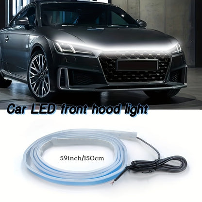 LED Engine Through-Light Bar 70 Inch High-Brightness White Light 2000-3000LM – Auto Welcome Mode Steering Effect 12V Wiring for Car SUV Universal Fit
