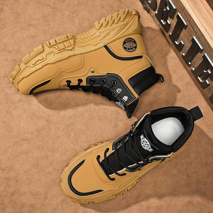 Men's Sneakers - Non-Slip Sole Platform Sole for Everyday Wear