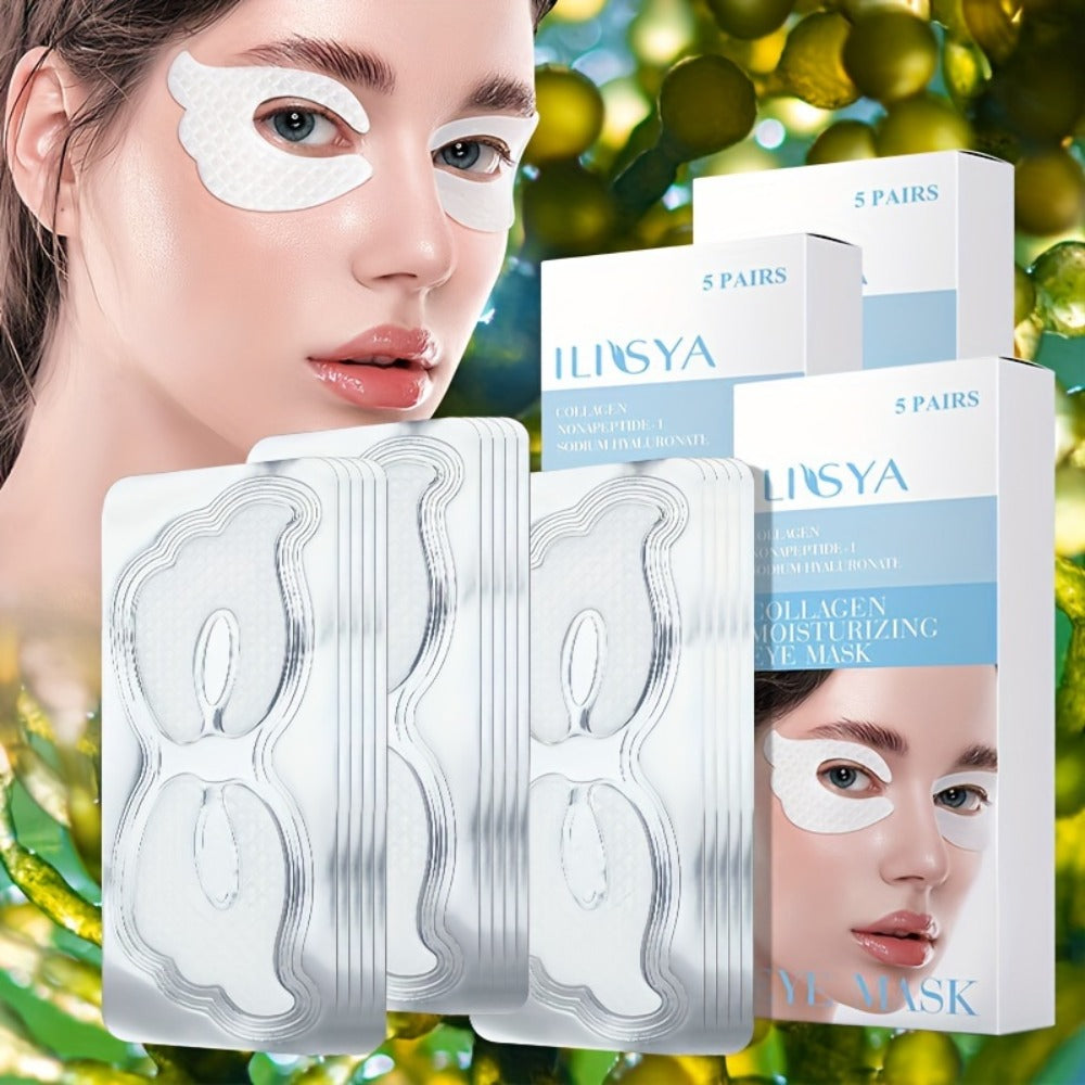 Marine Collagen & Niacinamide Eye Mask 15 Pairs 3 Boxes – Butterfly Design Moisturizing Under Eye Patches for Dark Circles Puffiness & Brightening, Hydrating Eye Skin Care Gift Set for Women