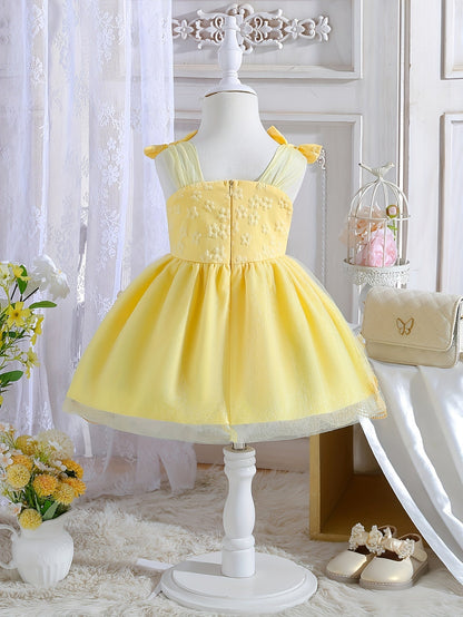 Girls' Bow Detail Dress - Summer