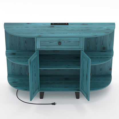 Sideboard Buffet Cabinet shown in the Blue option