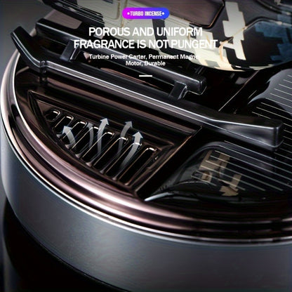 Car Air Freshener Solar Aromatherapy Diffuser Dashboard Helicopter Decoration Perfume Deodorant Auto Interior Accessories Gift for Men Women Alcohol-Free Essential Oil Scent