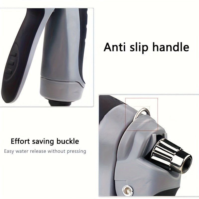 High-Pressure Car Wash Gun with Extended Spray Rod, Durable Hose Nozzle, Adjustable Spray And Leak-Proof Design, Suitable for Washing Trucks/Suvs/Rvs And Cleaning Driveways, Decks, And Gardens, Without Battery