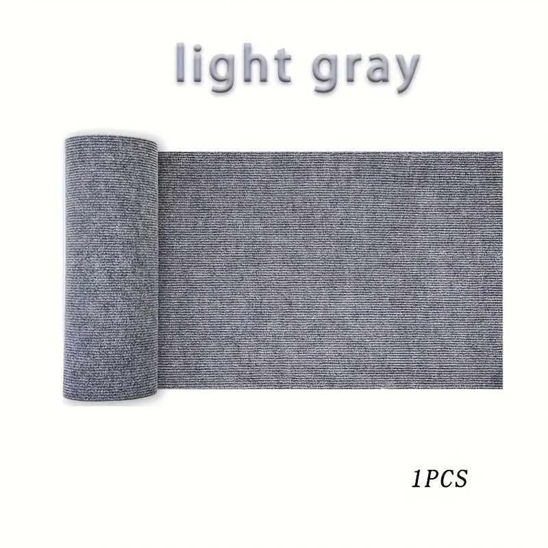 Cat Scratch Mat 55"x15" Trimmable Self-Adhesive Cat Scratching Pad for Furniture Sofa Couch Wall Door Corner Protection, Cat Scratcher Carpet with Adhesive Backing, Beige & Grey