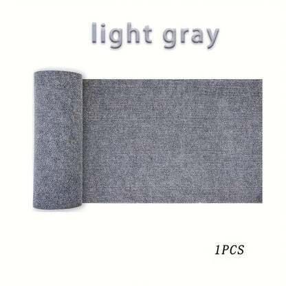 Cat Scratch Mat 55"x15" Trimmable Self-Adhesive Cat Scratching Pad for Furniture Sofa Couch Wall Door Corner Protection, Cat Scratcher Carpet with Adhesive Backing, Beige & Grey