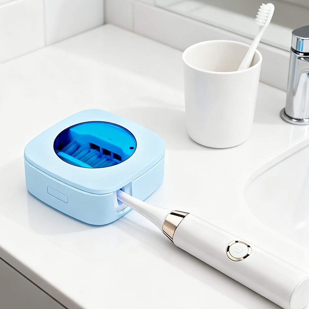 Toothbrush Case USB Rechargeable – 200mAh Battery Compact Portable Toothbrush Protective Cover for Travel, Perfect Gift for Family & Friends on Christmas, Mother's Day & Father's Day, 4 Colors