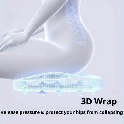 Car Seat Cushion Set 2-Piece – Memory Foam Elevated Driving Cushion with Lumbar Support & Neck Pillow, Height Booster for Car & Home Chair, 3 Colors