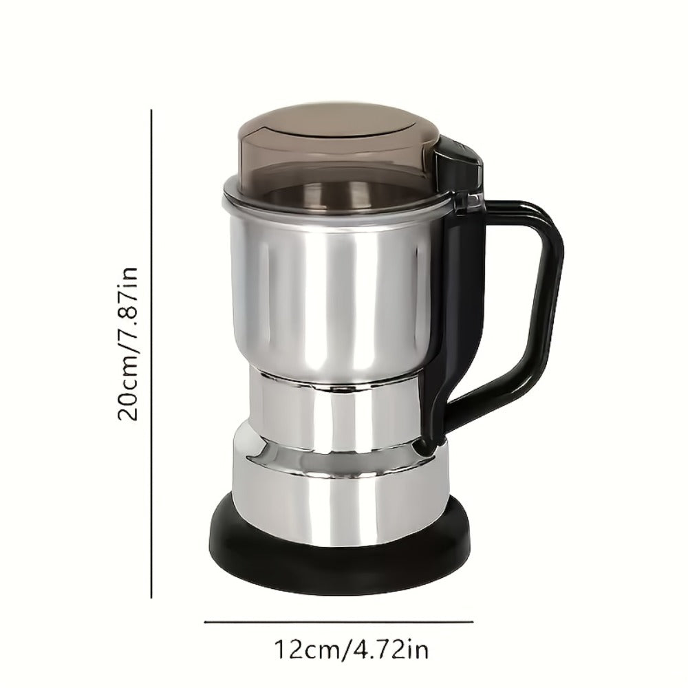 Electric Coffee Grinder 300W 25000RPM – 8-Blade Stainless Steel Spice & Grain Mill for Coffee Beans, Nuts, Spices | Home, Cafe & Camping