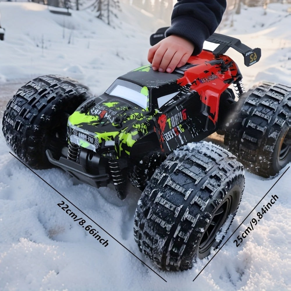 RC Climbing Car for Kids 3+ Full Proportional Drift 4WD Off-Road – Large High Speed Tank Style Remote Control Truck Toy Indoor Outdoor Birthday Christmas Holiday Gift Boys Children Mixed Color