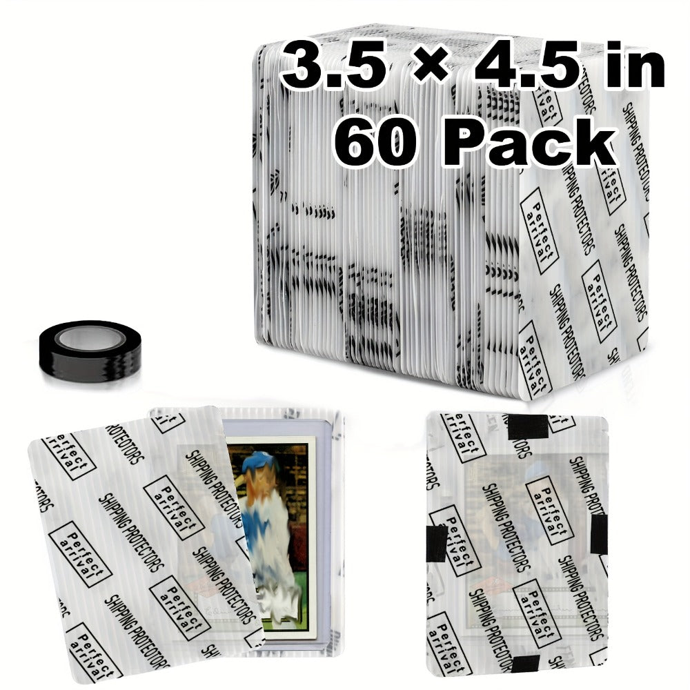 Trading Card Shipping Protectors 60/120/510 Count 3.5x4.5 Inch – Premium Rigid Plastic Card Mailer Inserts for Sports Cards, TCG & Collectible Card Packaging