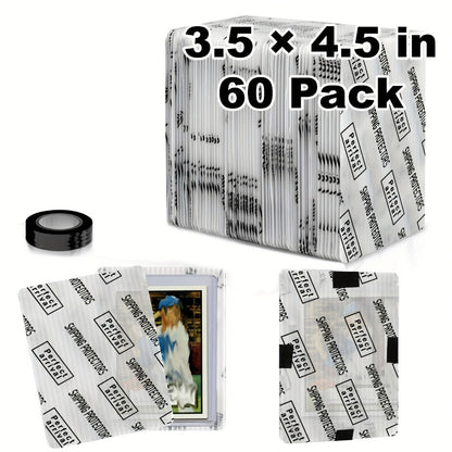 Trading Card Shipping Protectors 60/120/510 Count 3.5x4.5 Inch – Premium Rigid Plastic Card Mailer Inserts for Sports Cards, TCG & Collectible Card Packaging