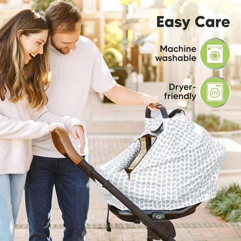 Baby Car Seat Cover - Canopy Spring Autumn Winter
