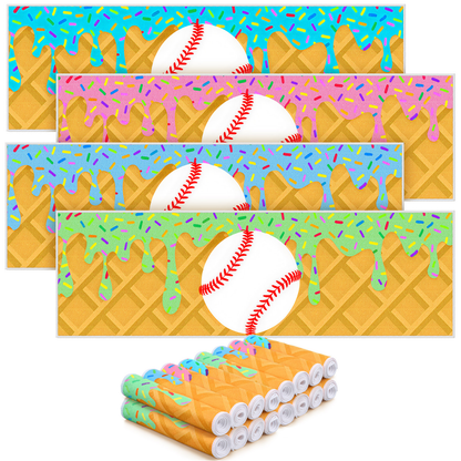 Sports Ice Towels 24-Pack – 30”×9” Mini Microfiber Cooling Towel for Baseball, Softball, Golf, Football, Yoga & Running, Breathable Sweat-Absorbing Chilling Cloth, Bulk Team & Coach Gift Set